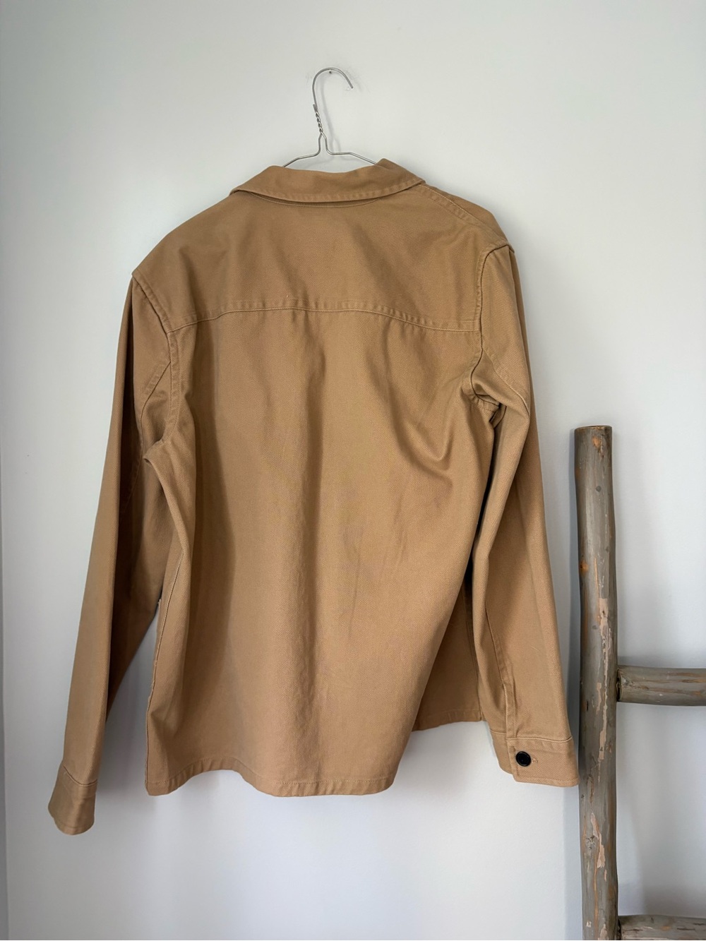 H&M Men's Tan Cotton Shirt Jacket - Picture 3 of 3